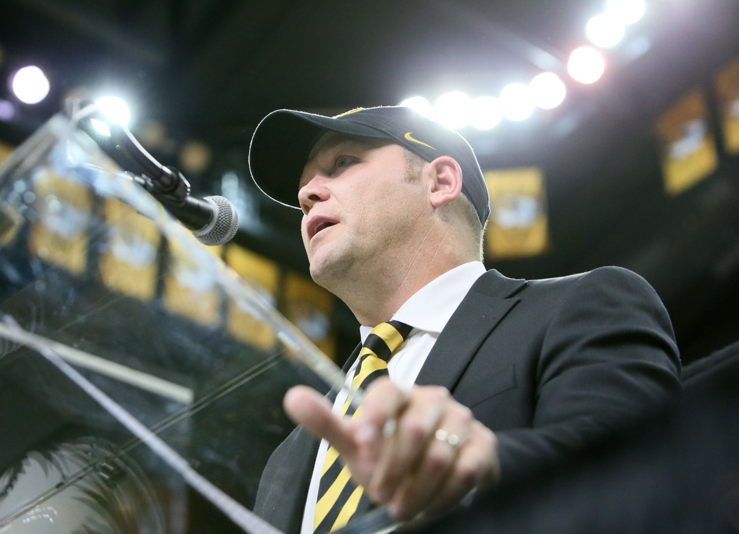 Missouri introduces football coach Barry Odom
